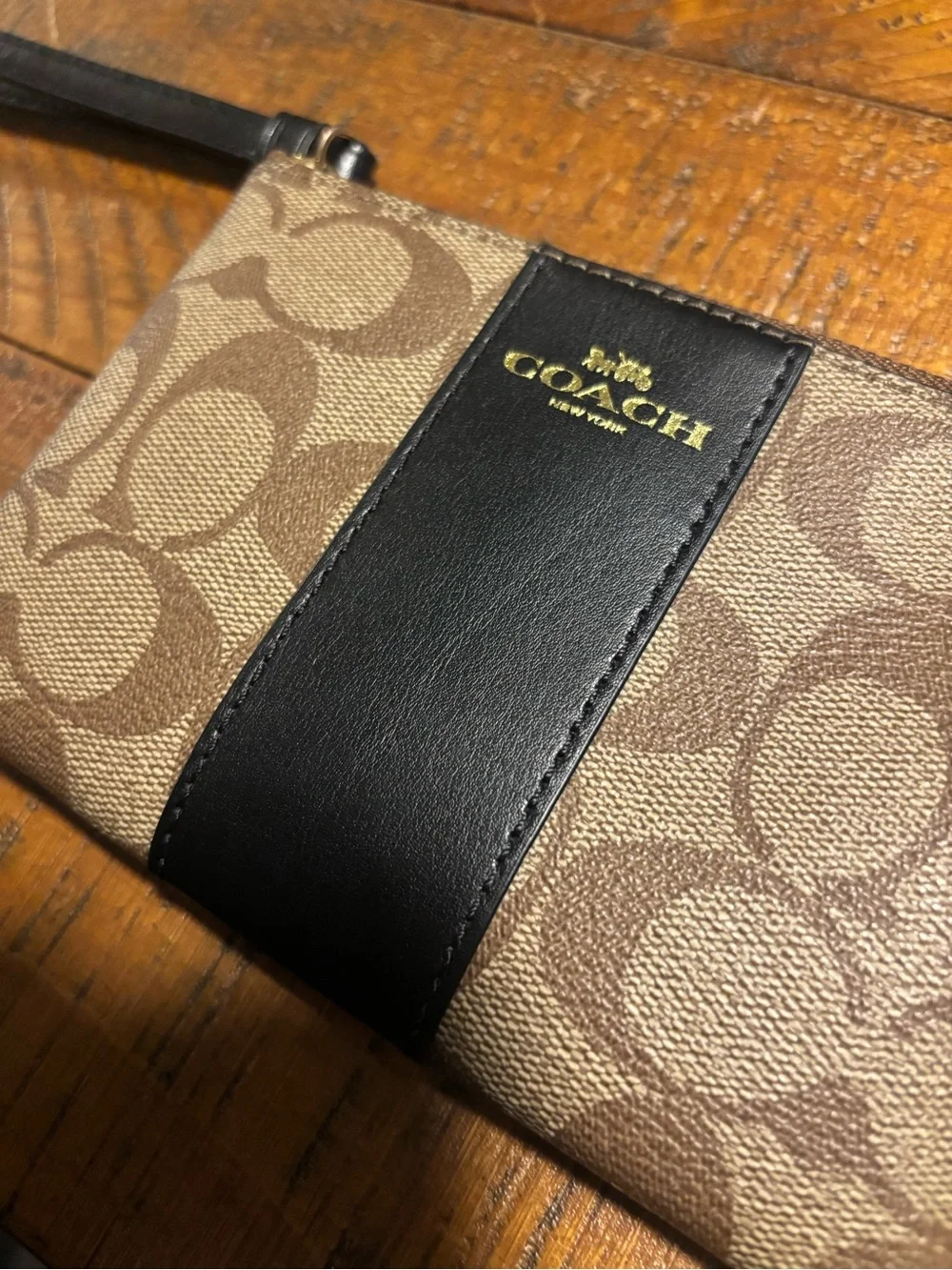 Coach Signature Wristlet